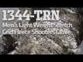 Huntworth 1344-TRN Men's Light Weight Stretch Grid Fleece Shooters Glove