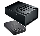 Image of GunVault Bio Vault Biometric Pistol Safe, 8.1x4.9x12in and Nanovault Portable Handgun Safe, 9.5x6.5x1.75in