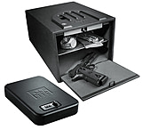 Image of GunVault 10.1x7.9x14in Bio Vault Biometric Pistol Safe and Nanovault 9.5x6.5x1.75in Portable Handgun Safe