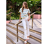 Image of Body Glove Kendal High Waisted Ribbed Flare Legging - Cream 182E5D27