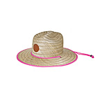 Image of Body Glove Straw Lifeguard Hat with Bungee Cord - Natural/Pink 966F2938