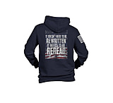 Image of Nine Line Reread Not Rewritten Hoodie Navy S 673FFC6B