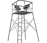 Image of Barronett Blinds River's Edge Quad Pod Tower Stand 2-Man with Swivel Chairs F24CD3EF