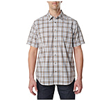 5.11 Tactical Hunter Plaid Short Sleeve Shirt - Men's, Coyote Plaid, Small, Regular, 71374-289-S