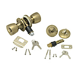 Image of AP Products Combo Lock Set With Knob Lock And Dead Bolt Polished Brass