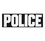 Image of Armor Express Id Tags Police Blk/wht Letters