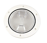 Image of Beckson Marine 4" Clear Center Screw-Out Deck Plate
