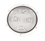 Image of Beckson Marine 8" Clear Center Screw-Out Deck Plate