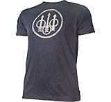 Image of Beretta T-shirt Distressed Trident Medium Heather Denim