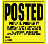 Image of Big Game Treestands Posted Sign