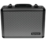 Image of Birchwood Casey AlumaLock Double Handgun Case Gray 00400B