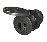 Image of Blue Sea Systems 12/24V Dual USB Charger - 1-1/8in Socket Mount