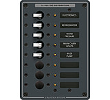 Image of Blue Sea Systems DC 8 Position Circuit Breaker - White Switches