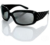 Image of Bobster Highway Honey Sunglasses, Black w/ Smoke Grey Lenses