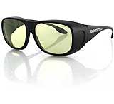 Image of Bobster Titan Over The Glass Sunglasses Matte Black with Yellow Lens BTTN102