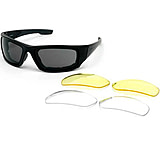 Image of Body Specs BSG-4 Goggles - Shiny Black Frame / Smoke Antifog lens, includes 2 extra lens
