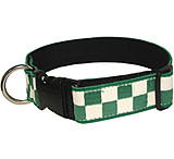 Image of Boston Leather 1-1/2 Green &amp; White Policeband C