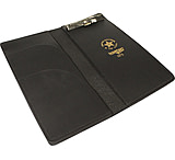 Image of Boston Leather 9 X 4 Citation Book W/ Clip