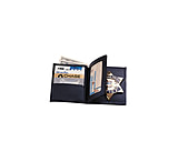 Image of Boston Leather Badge Wallet W/t 3 Cc Slots