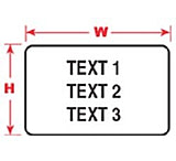 Image of Brady Labels for LABXPERT Laboratory Labeling System, Brady 60903 Freezerbondz Labels Rectangle