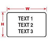 Image of Brady Labels for LABXPERT Laboratory Labeling System, Brady 60952 Chemical-Resistant Polyester Labels Rectangle