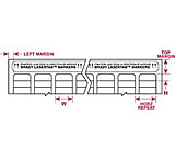 Image of Brady Lasertab Laser Printer Labels, Brady 89405 Nylon Cloth Labels Dot