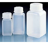 Image of BrandTech Square Laboratory Bottles, Low-Density Polyethylene, Wide Mouth, BrandTech V92889, Pack of 12