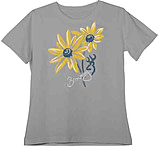 Image of Browning Bg Women's T-shirt Daisies Medium Fitted Silver<