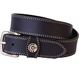 Image of Browning Leather Belt 36&quot; Black W/shotshell Head On Loop