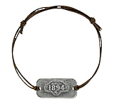 Image of Brunton 1894 Leather Dog Tag Bracelet