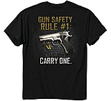 Image of Buck Wear T-shirt "gun Safety Rule" S-sleeve Black Large