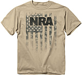 Image of Buck Wear T-shirt NRA "brush Flag" Sand