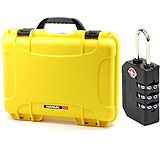 Image of Nanuk 910 Hard Plastic Waterproof Case, Yellow w/ TSA Lock