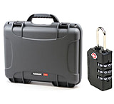 Image of Nanuk 910 Hard Plastic Waterproof Case, Graphite w/ TSA Lock