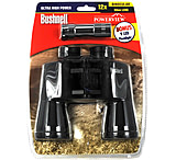 Image of Bushnell PowerView 12x50 Black Porro Prism Binoculars w/ BONUS Flashlight