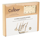 Image of Caliber Gourmet Wood Knife Puzzles, 6 Pack, Brown