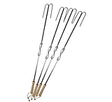 Camp Chef Expandable Safety Roasting Stick - 4 Pack, Silver/Tan, SRS4E
