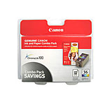 Image of Canon CLI-36 Color Ink with Photo Paper, 2x 50 Sheets