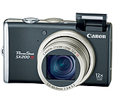Image of Canon PowerShot SX200 IS 12.1 Megapixel 12x optical zoom Digital Camera Kit Black 3509B001