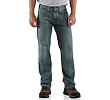 Image of Carhartt Straight Leg Relaxed Fit Jean - Men's-Light Weathered Blue-31 Waist-Regular Inseam
