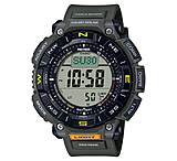 Image of Casio Outdoor Casio Pro Trek Solar Watch Triple Sensor Watching Featuring an Altimeter, Barometer, Digital Compass, Thermometer and 100M WR - Men's