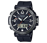 Image of Casio Outdoor Pro Trek Solar Powered Triple Sensor Word Time Watch w/Biomas Plastic Case and Strap - Mens
