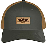 Image of Christensen Arms Ram Leather Wordmark Wool Trucker - Mens