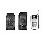 Image of DeSantis Black - Basketweave - Leather Duty Cellphone Holster U77BL18Z4