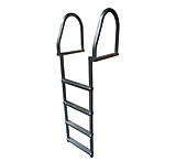 Image of Dock Edge Aluminum 4-Step Eco Flip-Up Dock Ladder