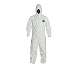 Image of DuPont 12000 Tyvek 400 Coveralls with Hood, Elastic Wrists and Ankles