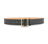 Image of DutyMan 1-3/4inch Plain Leather Garrison Belt With Solid Brass Center Bar Gold Buckle DTY-1611-56-9062