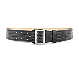 Image of DutyMan 2-1/4inch Hi-gloss Leather Sam Brown 4 Row Stitch Duty Belt With Nickel Buckle DTY-4031-42-9001