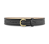 Image of DutyMan 2-1/4inch High-gloss Leather River Belt With Solid Brass Nickel Buckle DTY-1131-32-9042
