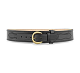 Image of DutyMan 2-1/4inch Plain Leather River Belt With Solid Brass Gold Buckle DTY-1111-30-9042